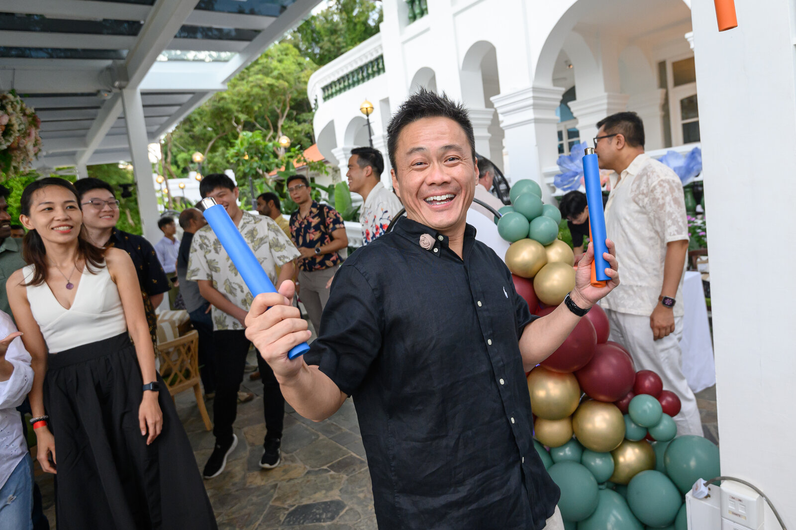 Stage performance at a Singapore dinner and dance