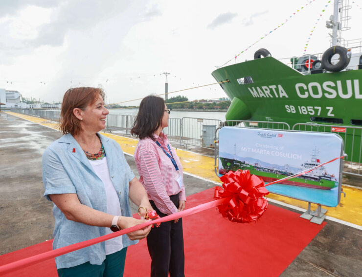 Fratelli Cosulich ship christening event Singapore